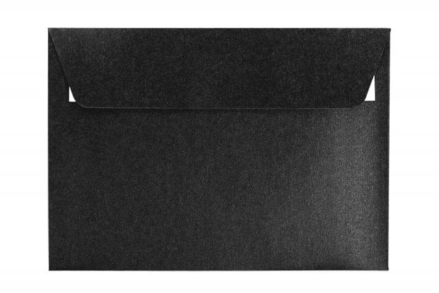Envelopes DIN C6 adesivos, preto madrepérola
