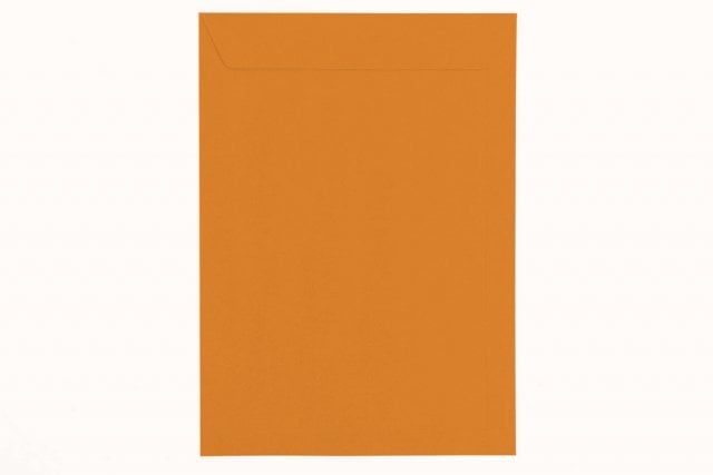 Envelopes DIN C4 adesivos, impressão laranja