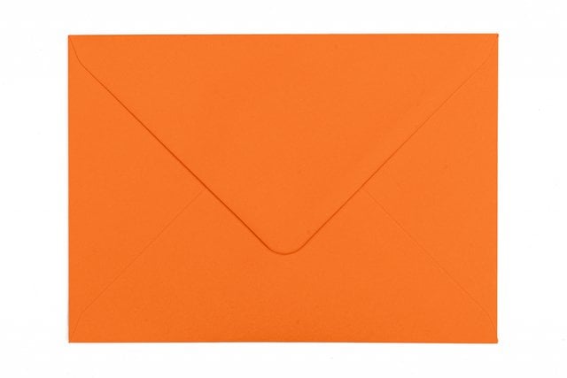 Envelopes DIN B6, cor de laranja