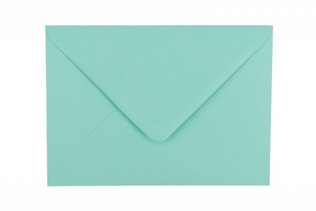 Envelopes DIN B6, azul-verde