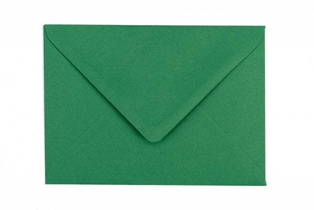 Envelopes DIN B6, verde escuro