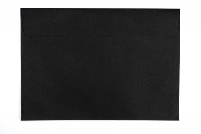 Envelopes DIN C4 adesivos, preto