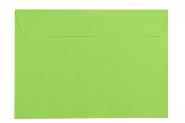 Envelopes DIN C5 adesivos, verde