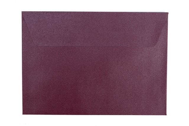 Envelopes DIN C6 adesivos, baga de madrepérola