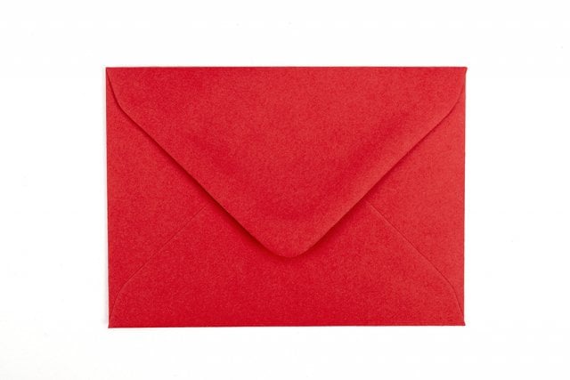 Envelopes DIN C7, vermelho