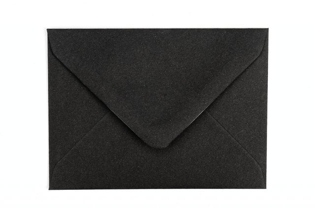 Envelopes DIN C7, preto