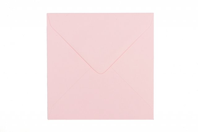 Envelopes quadrados 130x130 mm, cor-de-rosa