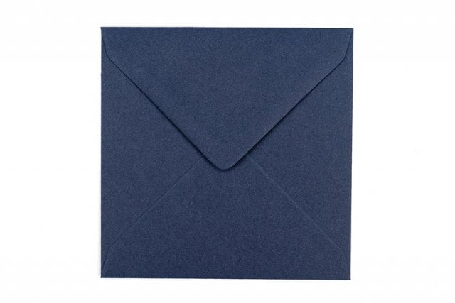 Envelopes quadrados 130x130 mm, azul escuro