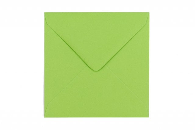 Envelopes quadrados 130x130 mm, verde