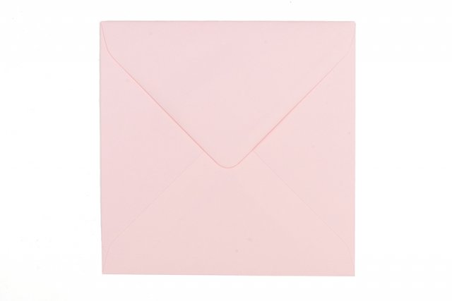Envelopes quadrados 155x155 mm, cor-de-rosa