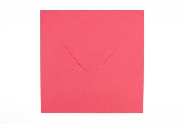 Envelopes quadrados 155x155 mm, cor-de-rosa