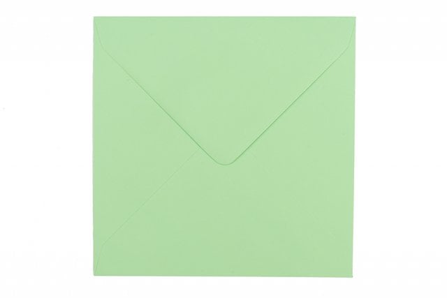 Envelopes quadrados 155x155 mm, verde claro