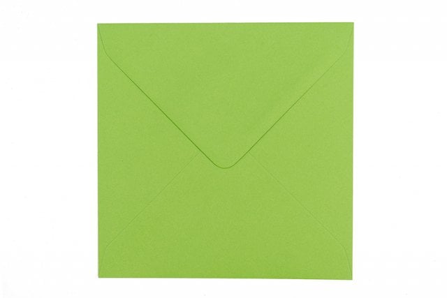 Envelopes quadrados 155x155 mm, verde