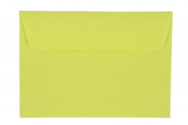 Envelopes DIN C6 adesivos, verde maio