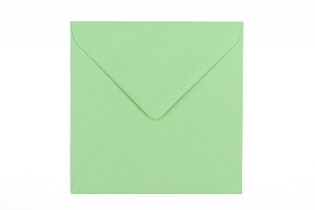 Envelopes quadrados 130x130 mm, verde claro