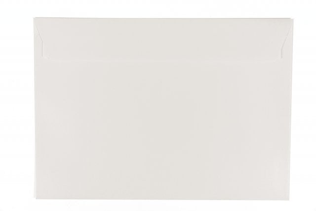 Envelopes DIN C5 adesivos, branco madrepérola