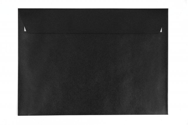 Envelopes DIN C5 adesivos, preto madrepérola