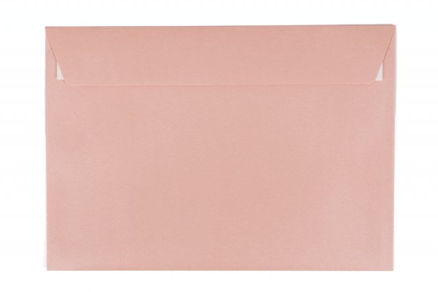 Envelopes DIN C5 adesivos, cor-de-rosa madrepérola
