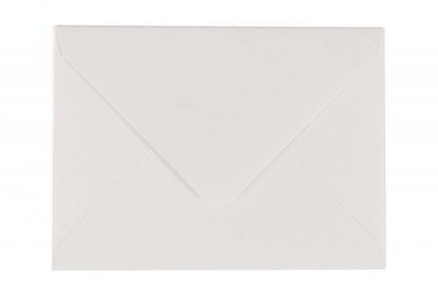 Envelopes DIN C7, branco madrepérola