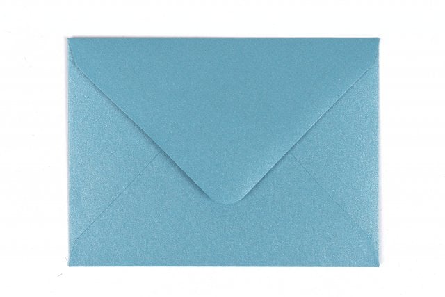 Envelopes DIN C7, azul madrepérola