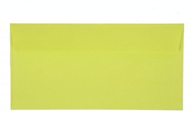 Envelopes DIN adesivos longos, verde maio