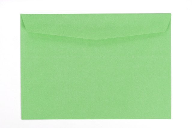 Envelopes DIN B6, verde reciclado