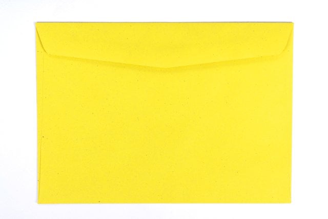 Envelopes DIN B6, amarelo reciclado
