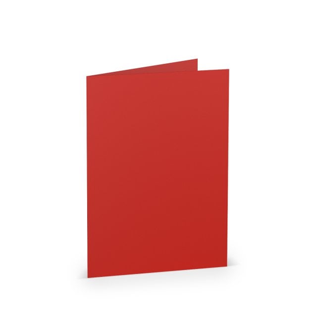 Cartões desdobráveis DIN A6, vermelho
