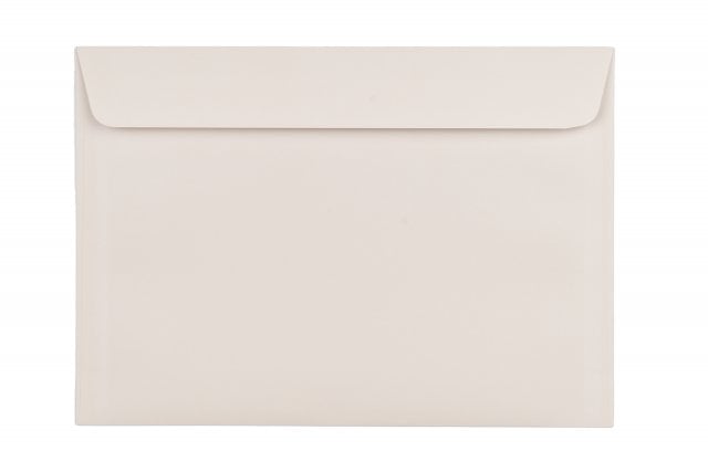 Envelopes DIN C5 adesivos sensíveis à pressão, impressão creme