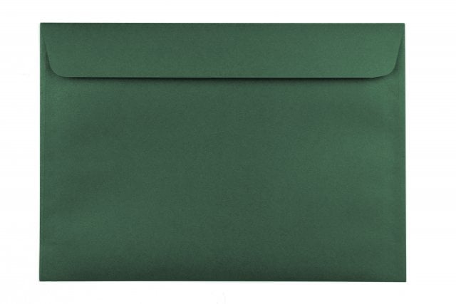 Envelopes DIN C5 adesivos, impressão verde escuro