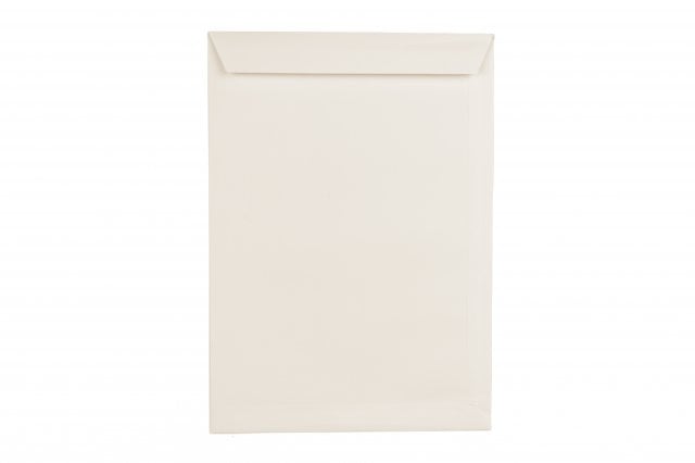 Envelopes DIN C4 adesivos sensíveis à pressão, impressão creme