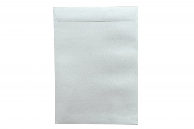 Envelopes DIN C4 adesivos, prateados