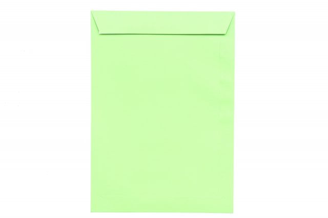 Envelopes DIN C4 adesivos, verde claro