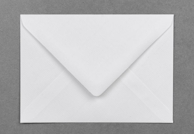 Envelopes DIN C6, branco com nervuras