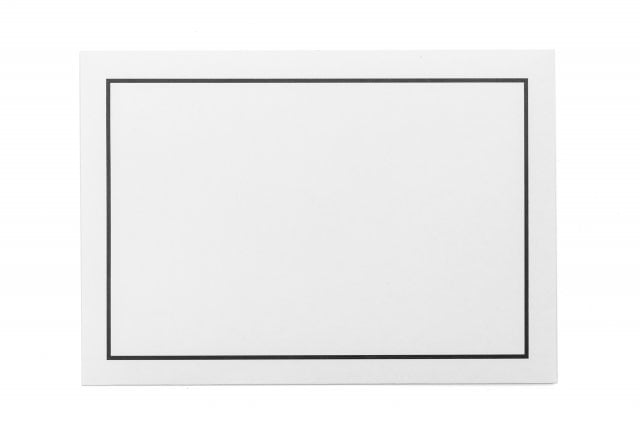 Envelopes DIN C6 adesivos, moldura de luto