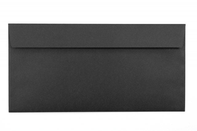 Envelopes DIN longo adesivo, impressão preta