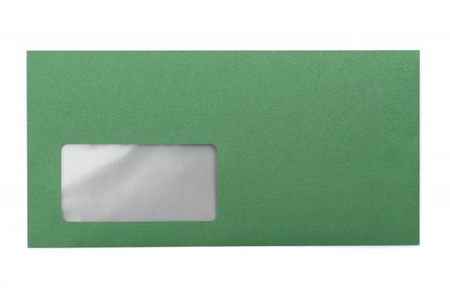 Envelopes DIN longo+ com janela, impressão verde