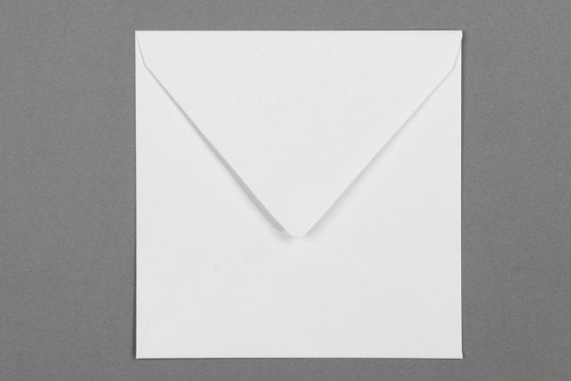 Envelopes quadrados 140x140 mm, branco