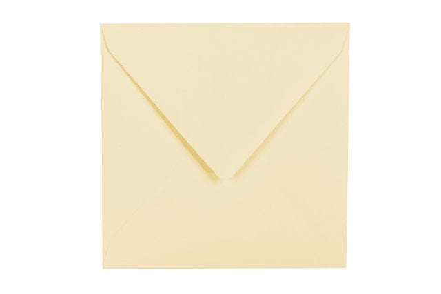 Envelopes quadrados 140x140 mm, creme