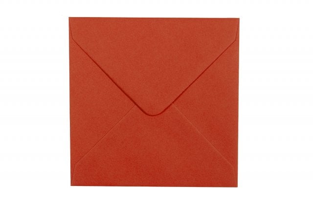 Envelopes quadrados 140x140 mm, vermelho