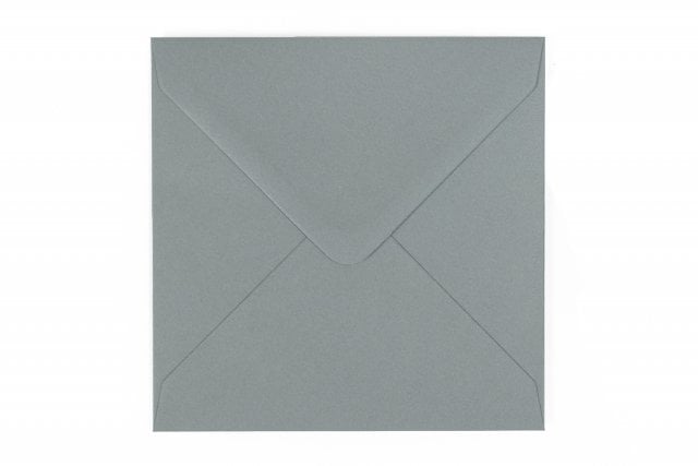 Envelopes quadrados 140x140 mm, cinzento escuro