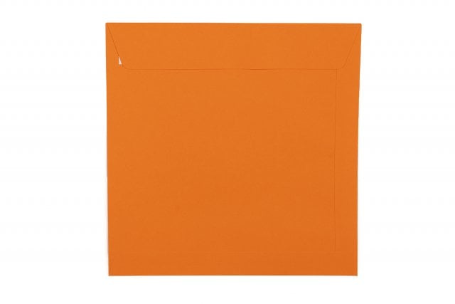 Envelopes quadrados 220x220 mm, cor de laranja