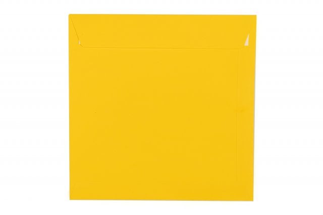 Envelopes quadrados 220x220 mm, amarelo