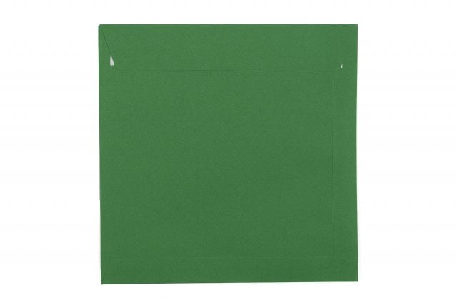 Envelopes quadrados 220x220 mm, verde escuro