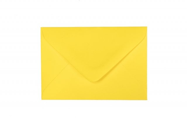 Envelopes 65x94mm, amarelo