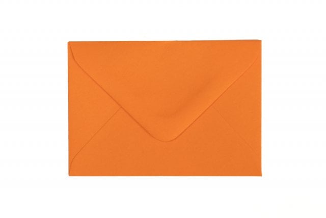 Envelopes 65x94mm, cor de laranja