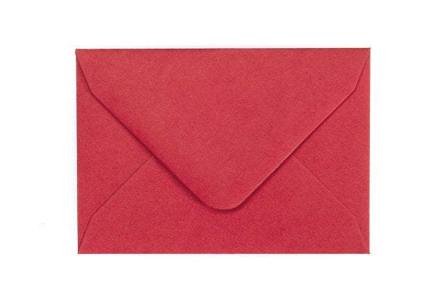 Envelopes 65x94mm, vermelho
