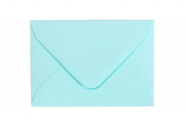 Envelopes 65x94mm, azul claro