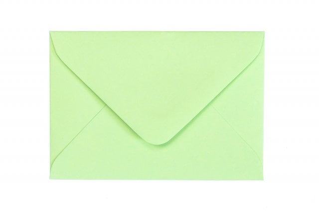 Envelopes 65x94mm, verde claro