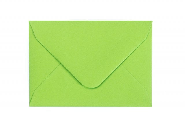 Envelopes 65x94mm, verde